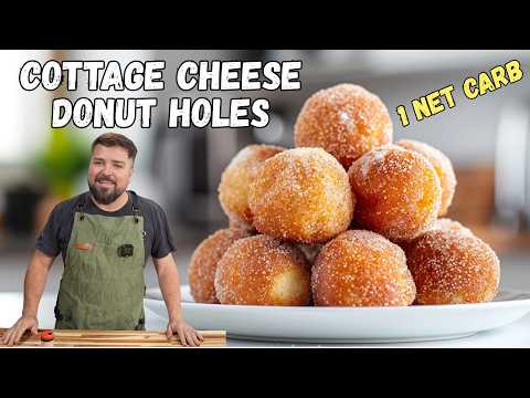 Easy Keto Donut Holes Recipe with Cottage Cheese | Air Fried in a few minutes