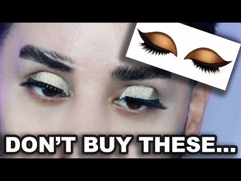 the WORST viral makeup product IVE EVER USED!! | trying eyeshadow stickers
