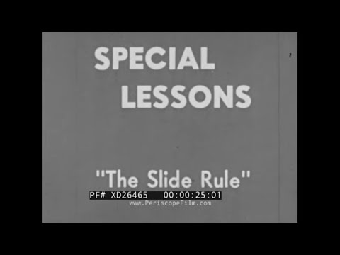 " SPECIAL LESSONS  THE SLIDE RULE "  1957 SLIDE RULE PRIMER w/ PROFESSOR HARVEY WHITE XD26465