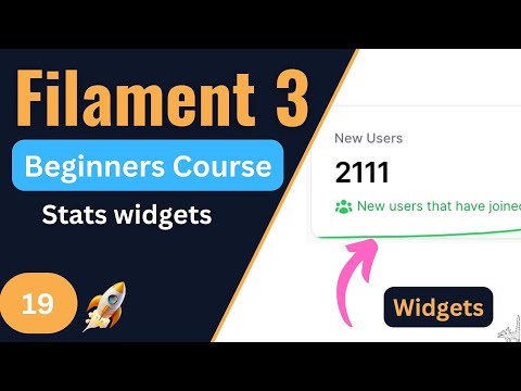 Stats widgets  | Filament 3 Tutorial for Beginners EP19
