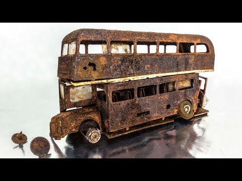 Double decker bus Restoration Rusty Abandoned model