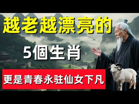 ⛩️☯🐉越老越有韻味的5個生肖｜歲月不敗美人，宛如仙氣自生！#修行思維 #修行 #福報 #禪 #道德經 #覺醒 #開悟 #禅修⛩️☯🐉