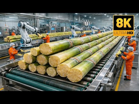 🤯| World’s Most Biggest Sugarcane Factory |🤖🌾| Sugarcane Factory Of The Future |⚙️