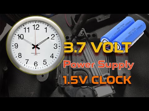 3.7v to 1.5v Power Supply for Wall Clock #diy #electronic