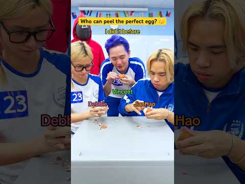 Who can peel the perfect egg? 🤔