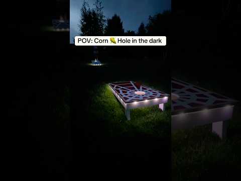 I made light-up Corn Hole set