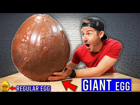 Eating The World's BIGGEST Chocolate Reeses Egg!