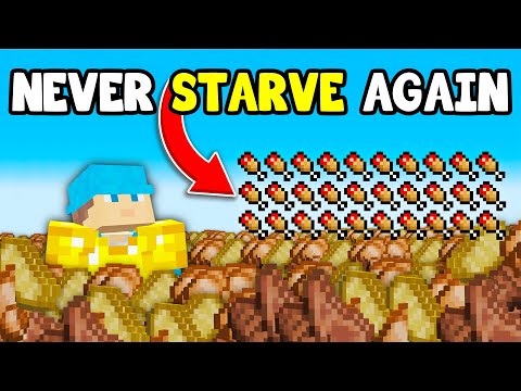 INFINITE FOOD in Hardcore Minecraft!