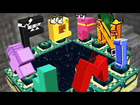 Minecraft but Alphabet Lore beats the game for you