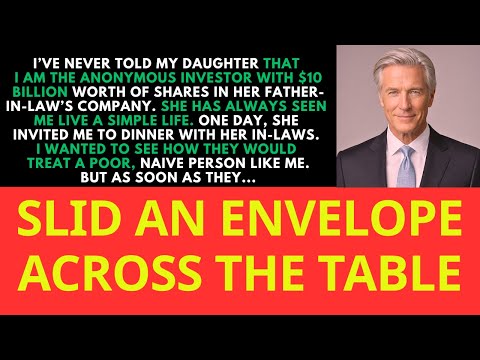 I've never told my son that i am the anonymous investor with $10 billion worth of shares in her.