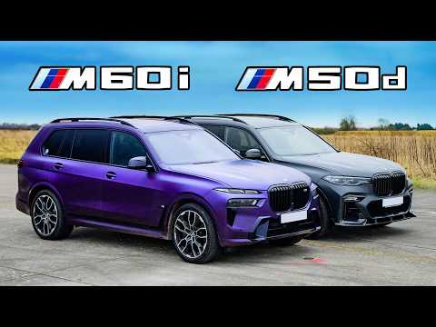 BMW X7 M60i v M50d: DRAG RACE