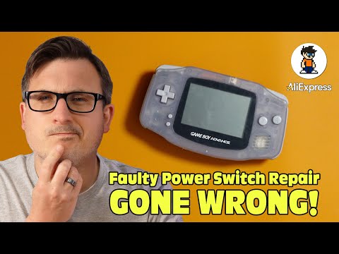 Faulty Game Boy Advance Power Switch Repair Goes WRONG - Quick Fix It Friday