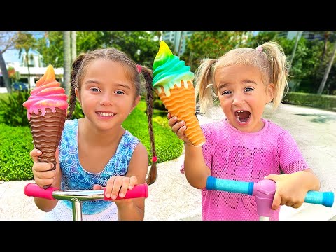Alice pretends play Ice Cream and other funny stories for kids