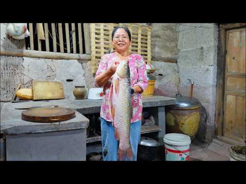 15 Days to Cook a Giant Fish | Primitive Rural Life