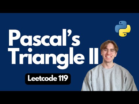 119. Pascal's Triangle II - LeetCode Python tutorial