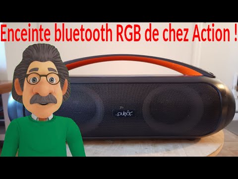 Enceinte bluetooth stéréo RGB de chez Action !