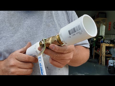 Building an air powered projectile launcher. This thing packs a punch!