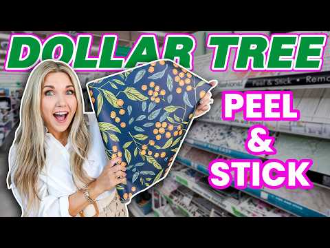 The brilliant way I used the new DOLLAR TREE peel & stick wallpaper