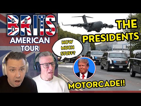 BRITS REACT to How the US is Moving the World’s Most Secure President Convoy