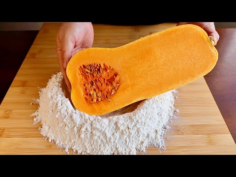 家裡有南瓜🎃和麵粉，可以這樣做，試過後大家都愛上了這個麵包【阿栗食譜243】