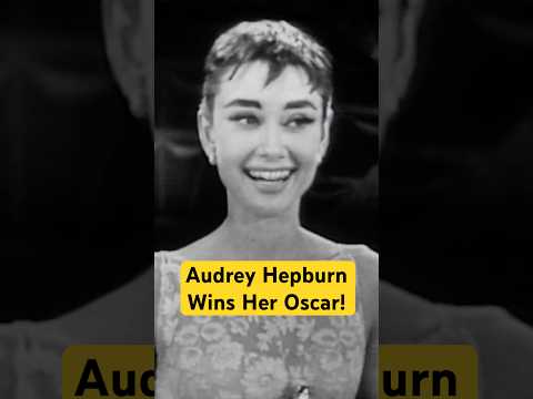Audrey Hepburn Wins Her First Oscar for 'Roman Holiday'!