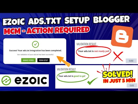 How to Fix Ads.txt Error in Blogger | Ezoic Ads.txt Setup Easy Tutorial (Live Proof) ✅