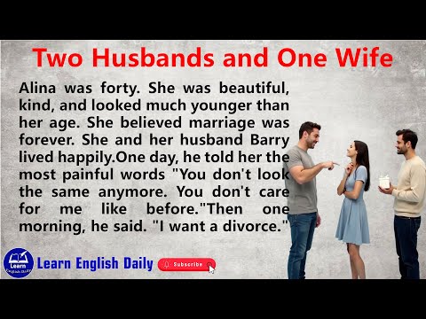 Two Husbands And One Wife - Learn English Through Story Level 3 - English Story - Improve English