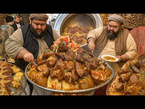 Afghanistan Most Cheap Street Food | Kabuli pulao | Roasted chicken | Biryani recipe