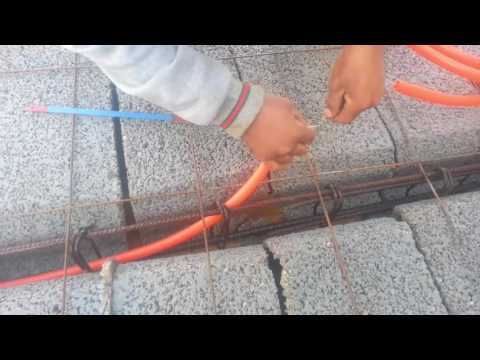 طريقة رائعة جدا في تركيب القنوات الكهربائية قبل سكب الخرسانة