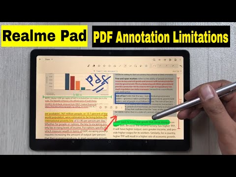 Realme Pad - PDF Annotation Limitations - Android PDF App