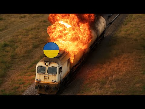 Россия наносит удар по поезду, гружённому танками НАТО — уничтожено оборудование на сумму $6M!