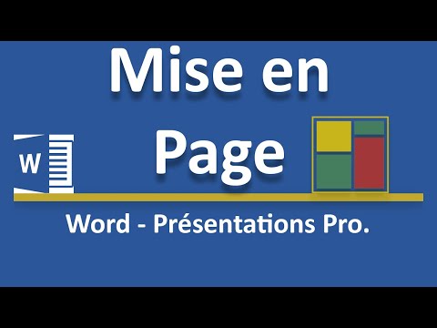 Mise en page de document avec Word