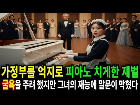 재벌이 가정부를 굴욕 주기 위해 억지로 피아노 치게 했는데, 그녀의 재능에 말문이 막혔다