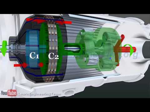 Принцип работы  автоматической коробки передач (3D-анимация)