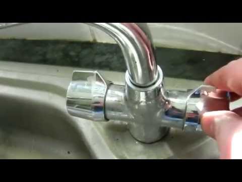How to stop a monobloc tap outlet leaking (emergency repair)
