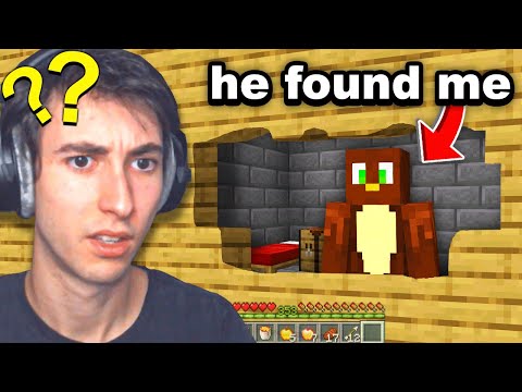 Fooling my Friend by Living in His Walls on Minecraft...
