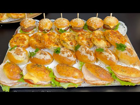 With a Single Dough Make 4 Assortments of Savory Mignardise! Dinner Buffet! Christmas Aperitif!