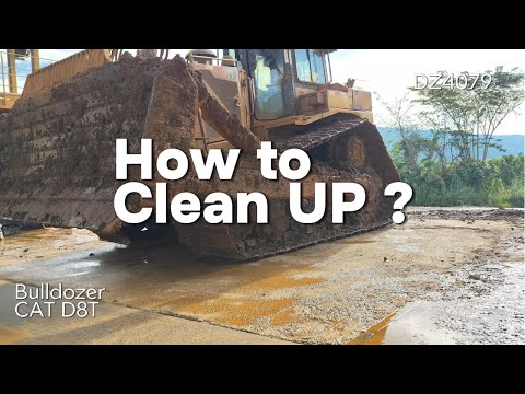 How to Clean Heavy Equipment like this Quickly. CAT D8T Bulldozer