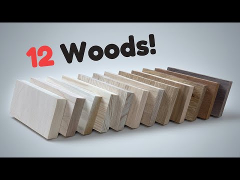 I Built a Clock From 12 Types of Wood!