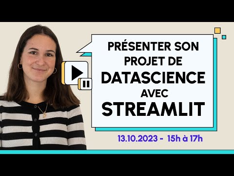 Présenter son projet de DataScience avec Streamlit