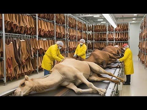 Inside the Camel Leather Factory – Million-Dollar Products Made from Camel Hide (Full Process)