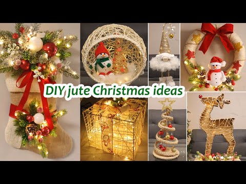 10 Beautiful Christmas Decorations Made From Jute