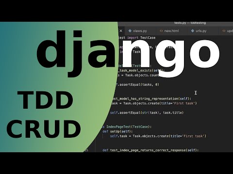 Learn Django TDD - Test Driven Development - CRUD