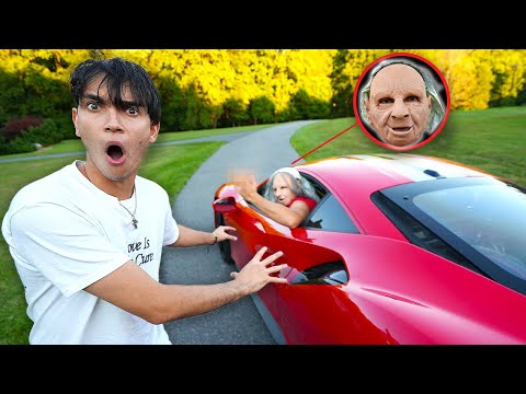 Creepy Grandma STOLE My Ferrari..