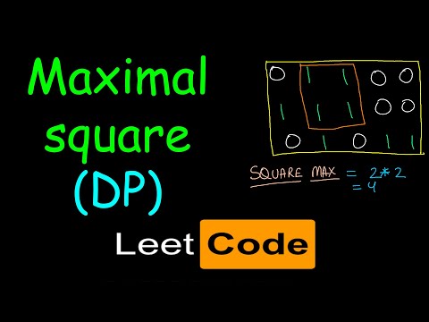 Maximal square | Dynamic programming | Leetcode #221