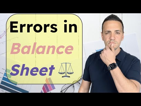 Common Balance Sheet Mistakes