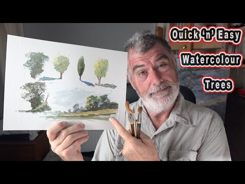 How to Paint Watercolour Trees!