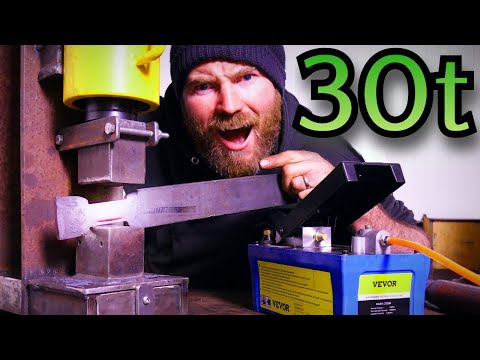 £300 *30ton* hydraulic press for under! - Vevor hydraulic power pack air pump cylinder reveiw