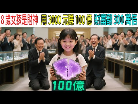 8歲女孩是財神，用3000元賺100億，財富翻300萬倍，最後成世界首富！太厲害