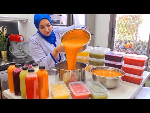 استعدي لشهر رمضان وحضريهم دابا بكمية كبيرة مركزات عصائر خطيرة اقتصادية الفواكه والخضر أكثر من 30 لتر